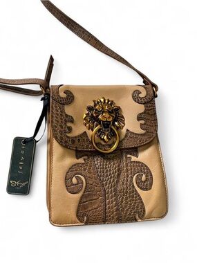 NWT Sharif 1827 Lion’s Gate Leather Crossbody Bag - Vintage Aesthetic